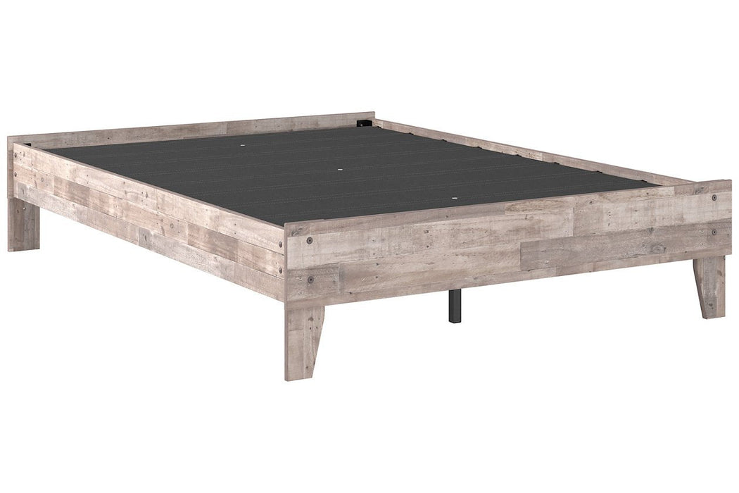 Neilsville Whitewash Full Platform Bed - EB2320-112 - Gate Furniture