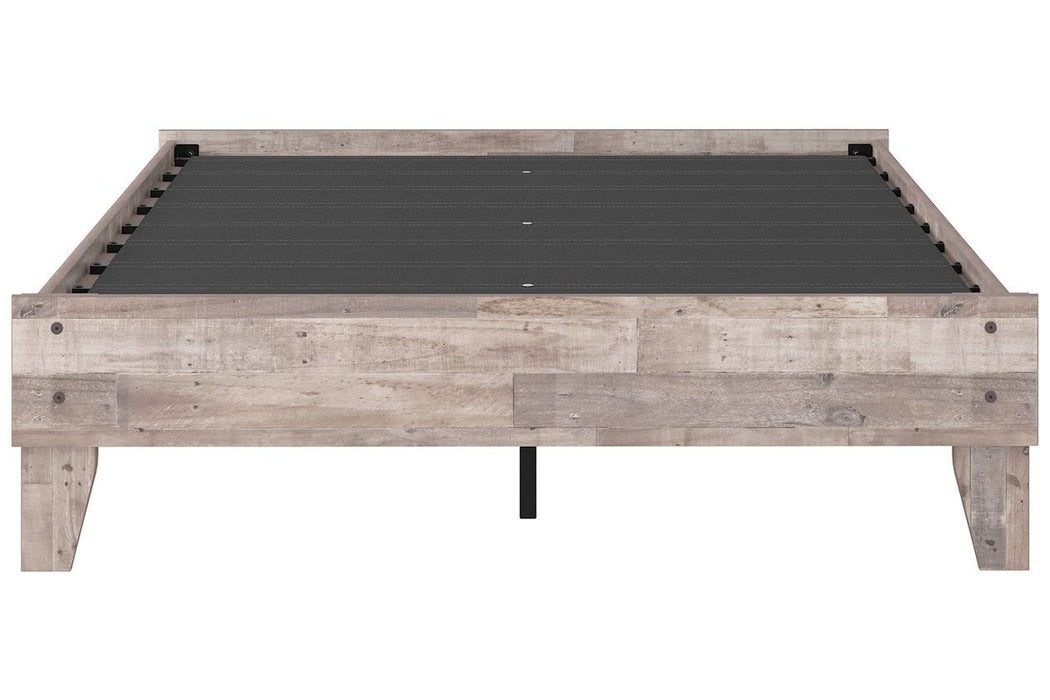 Neilsville Whitewash Full Platform Bed - EB2320-112 - Gate Furniture