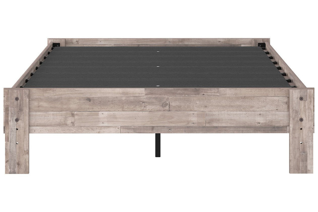 Neilsville Whitewash Full Platform Bed - EB2320-112 - Gate Furniture