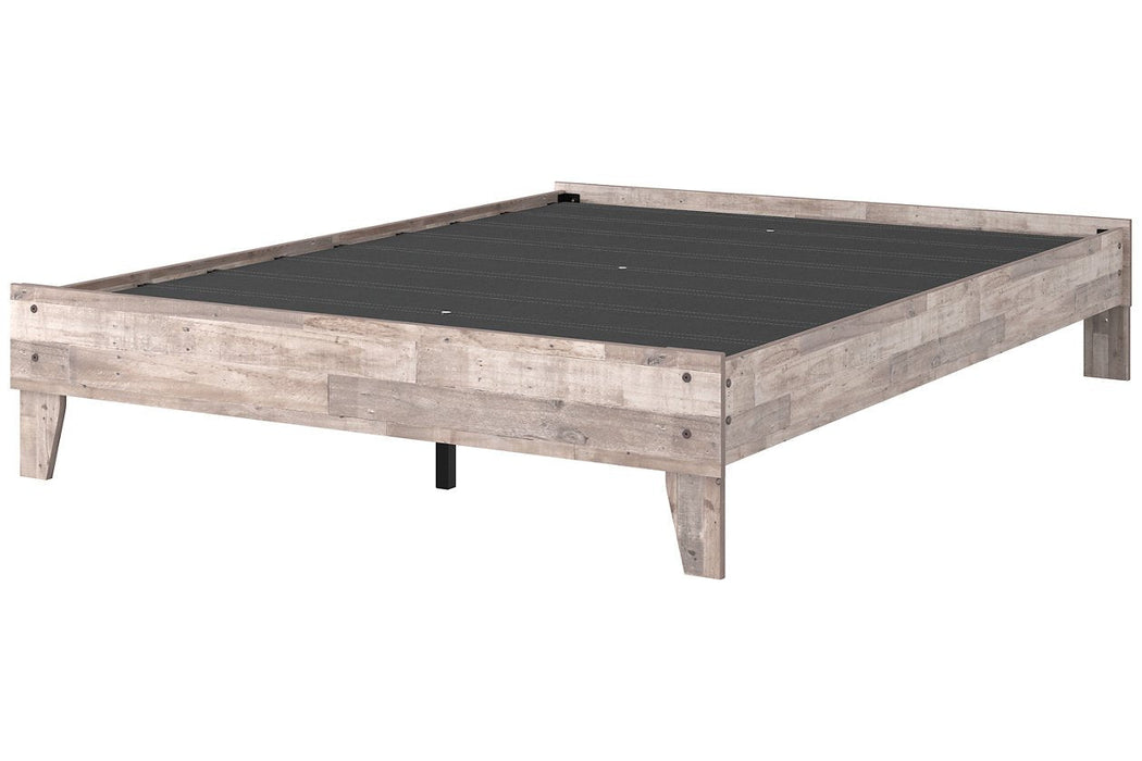 Neilsville Whitewash Queen Platform Bed - EB2320-113 - Gate Furniture
