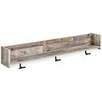 Neilsville Whitewash Wall Mounted Coat Rack with Shelf - EA2320-151 - Gate Furniture