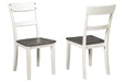 Nelling Two-tone Dining Chair (Set of 2) - D287-01 - Gate Furniture