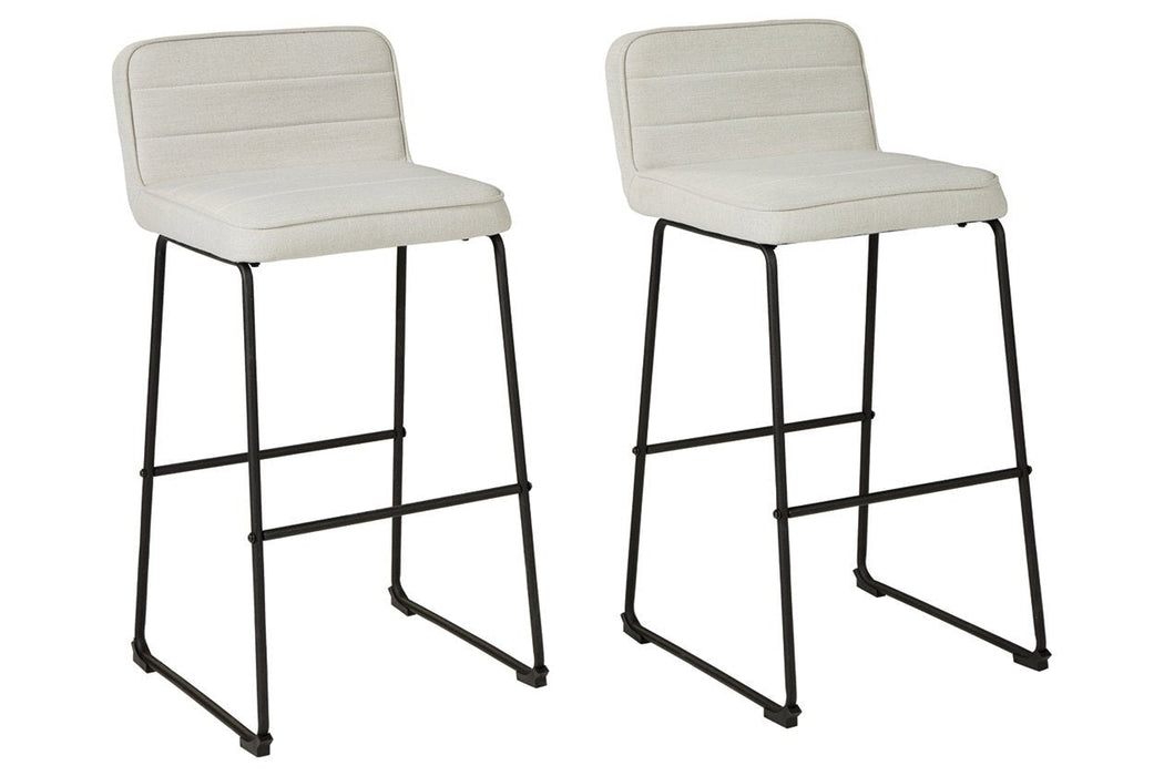 Nerison Beige Bar Height Bar Stool (Set of 2) - D225-330 - Gate Furniture