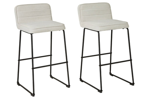 Nerison Beige Bar Height Bar Stool (Set of 2) - D225-330 - Gate Furniture