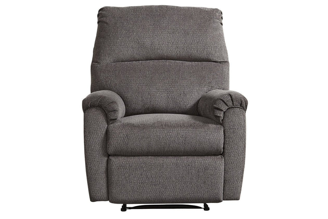 Nerviano Gray Recliner - 1080329 - Gate Furniture