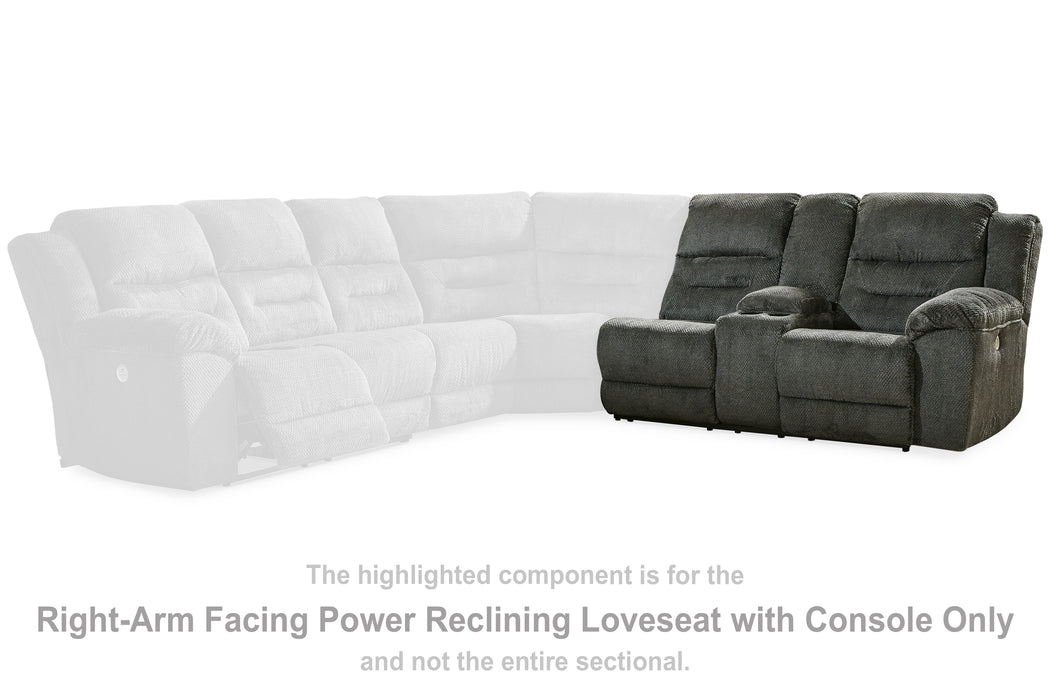 Nettington Right-Arm Facing Power Reclining Loveseat with Console - 4410190