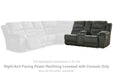 Nettington Right-Arm Facing Power Reclining Loveseat with Console - 4410190