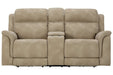 Next-Gen DuraPella Sand Power Reclining Loveseat with Console - 5930218 - Gate Furniture