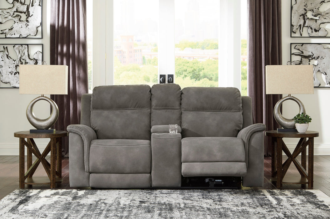Next-Gen DuraPella Slate Power Reclining Living Room Set - Gate Furniture