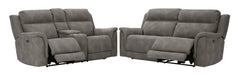 Next-Gen DuraPella Slate Power Reclining Living Room Set - Gate Furniture
