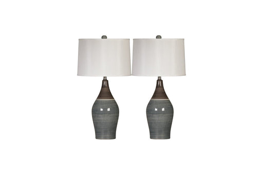 Niobe Multi Gray Table Lamp (Set of 2) - L123884 - Gate Furniture