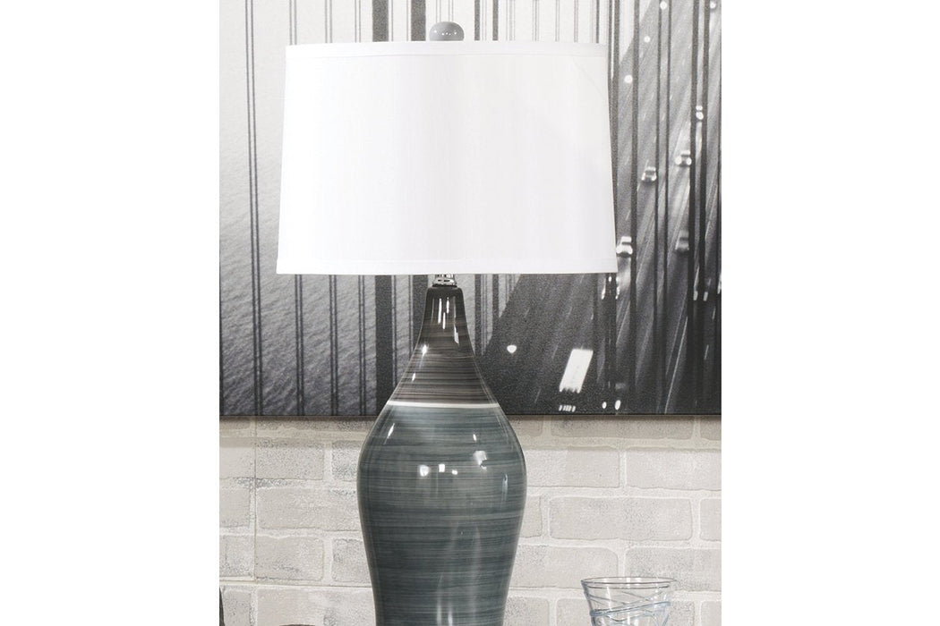 Niobe Multi Gray Table Lamp (Set of 2) - L123884 - Gate Furniture