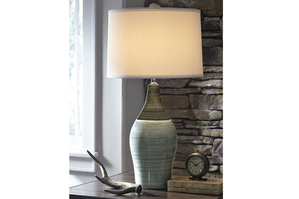 Niobe Multi Gray Table Lamp (Set of 2) - L123884 - Gate Furniture