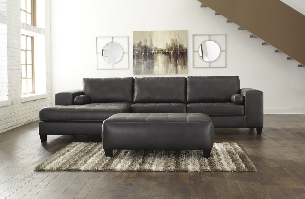 Nokomis Charcoal LAF Sectional - Gate Furniture
