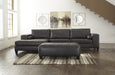Nokomis Charcoal LAF Sectional - Gate Furniture