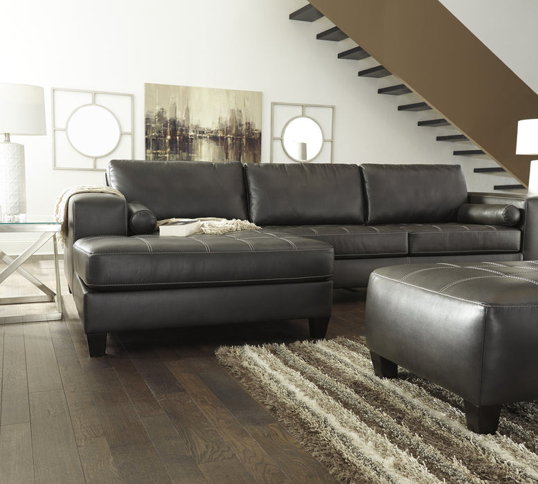 Nokomis Charcoal LAF Sectional - Gate Furniture