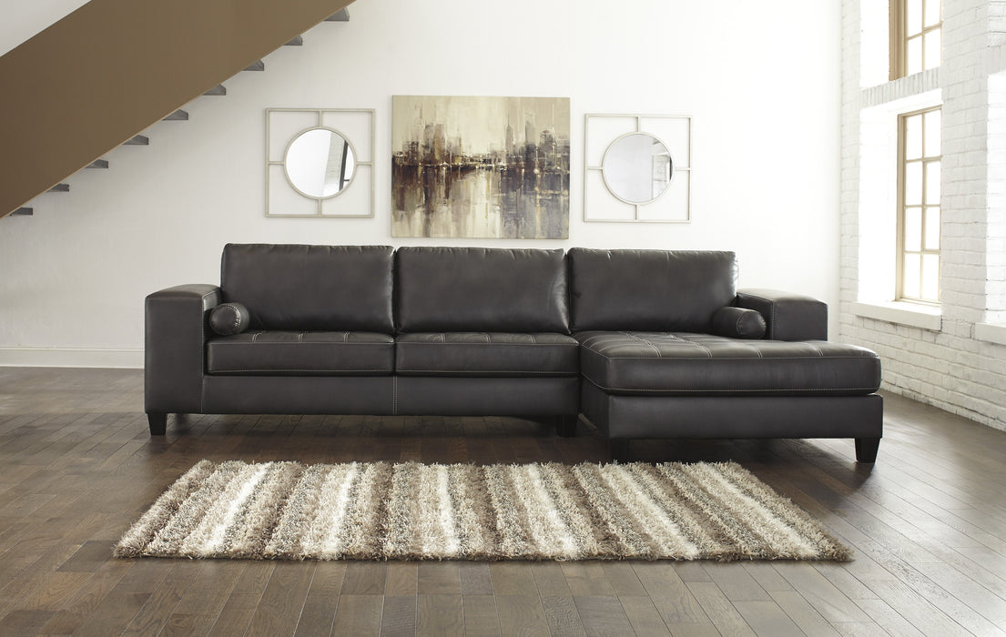 Nokomis Charcoal RAF Sectional - Gate Furniture