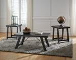 Noorbrook Black/Pewter Table (Set of 3) - T351-13 - Gate Furniture