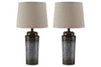 Norbert Gray Table Lamp (Set of 2) - L204064 - Gate Furniture