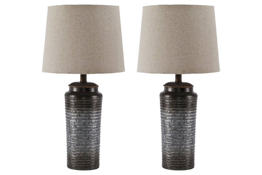 Norbert Gray Table Lamp (Set of 2) - L204064 - Gate Furniture