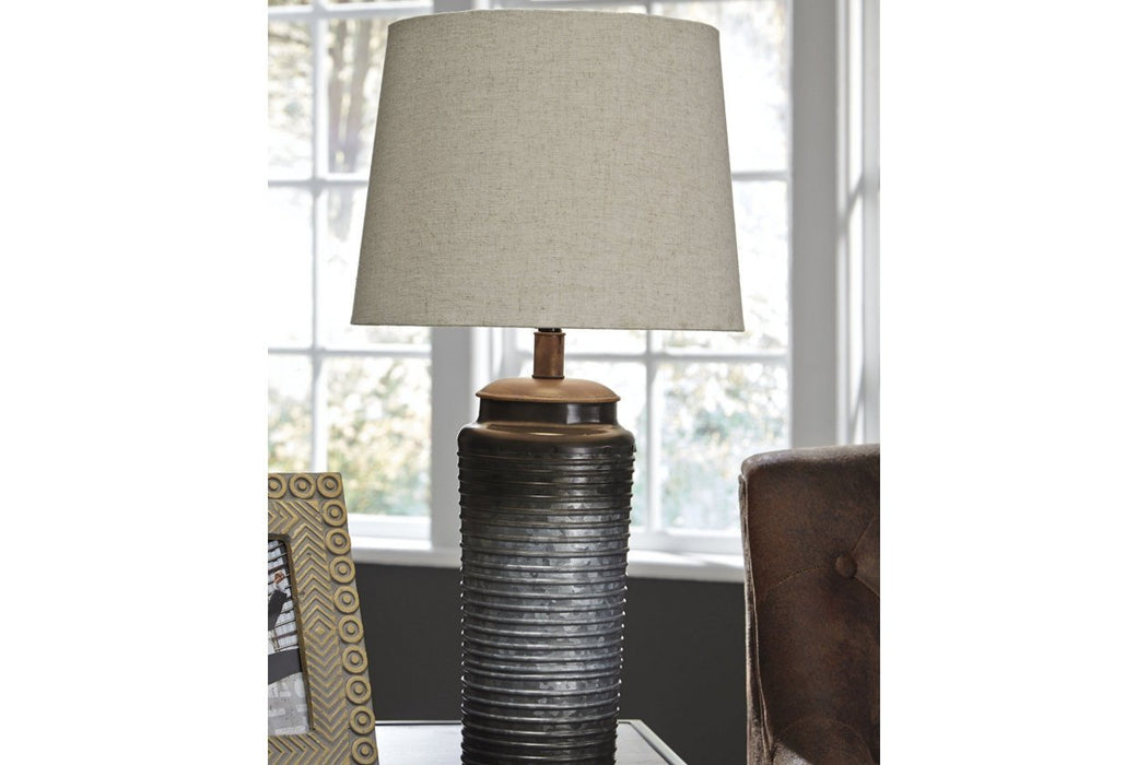 Norbert Gray Table Lamp (Set of 2) - L204064 - Gate Furniture