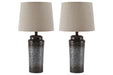 Norbert Gray Table Lamp (Set of 2) - L204064 - Gate Furniture