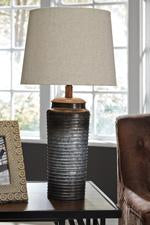 Norbert Gray Table Lamp (Set of 2) - L204064 - Gate Furniture