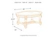 Norcastle Dark Brown Coffee Table - T499-0 - Gate Furniture