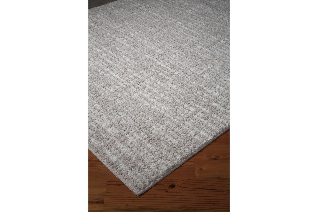 Norris Taupe/White 7'6" x 9'6" Rug - R400801 - Gate Furniture