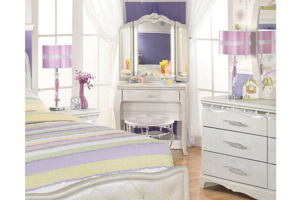 Nyssa Purple Table Lamp - L801524 - Gate Furniture