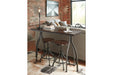 Odium Rustic Brown Counter Height Dining Table and Bar Stools (Set of 3) - D284-113 - Gate Furniture