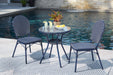 Odyssey Blue Outdoor Table and Chairs (Set of 3) - P216-050 - In Stock Furniture