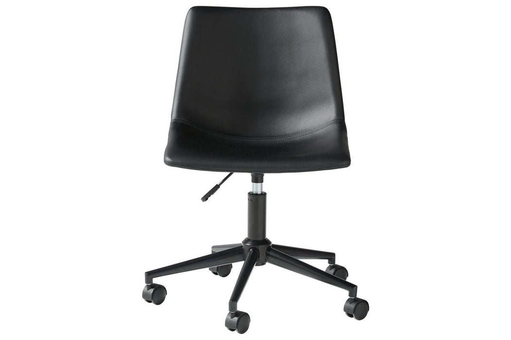 Office Chair Program Black Home Office Desk Chair - H200-09 - Gate Furniture