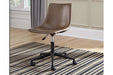 Office Chair Program Brown Home Office Desk Chair - H200-01 - Gate Furniture