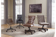 Office Chair Program Brown Home Office Desk Chair - H200-01 - Gate Furniture