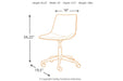 Office Chair Program Brown Home Office Desk Chair - H200-01 - Gate Furniture