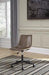 Office Chair Program Brown Home Office Desk Chair - H200-01 - Gate Furniture
