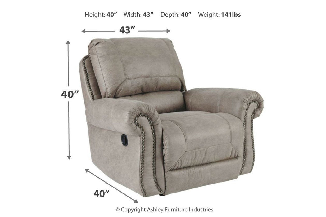 Olsberg Steel Recliner - 4870125 - Gate Furniture