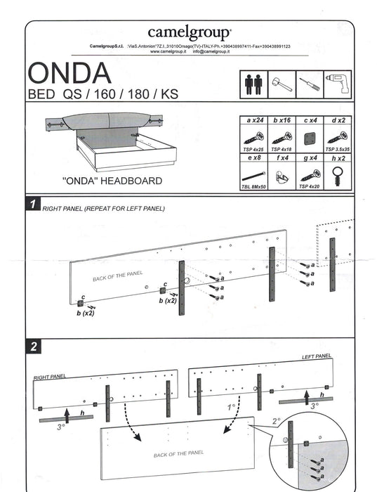 Onda Drop Bedroom White Set - Gate Furniture
