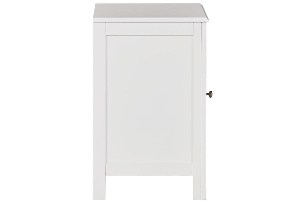 Opelton White Accent Cabinet - A4000377 - Gate Furniture