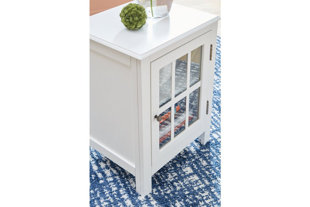 Opelton White Accent Cabinet - A4000377 - Gate Furniture