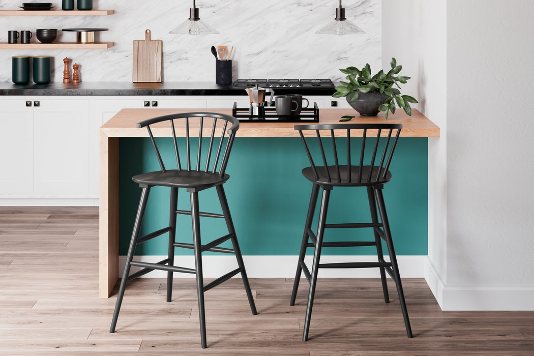 Otaska Bar Height Stool (Set of 2) - D406-230 - In Stock Furniture