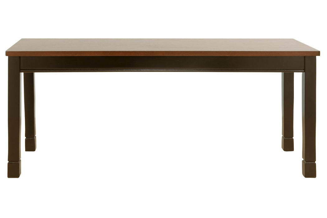 Owingsville Black/Brown Dining Bench - D580-00 - Gate Furniture