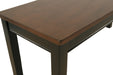 Owingsville Black/Brown Dining Bench - D580-00 - Gate Furniture