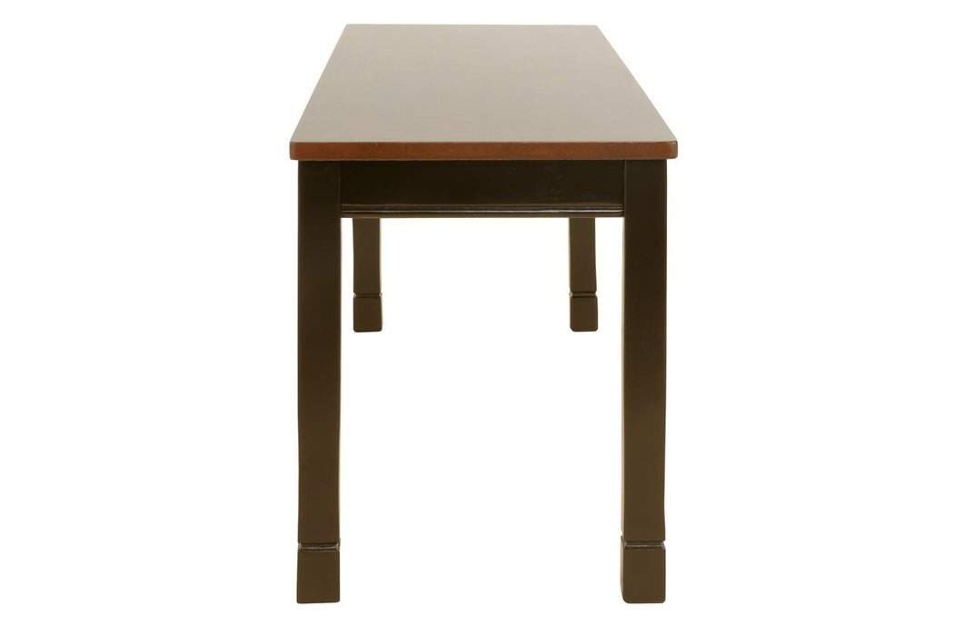 Owingsville Black/Brown Dining Bench - D580-00 - Gate Furniture