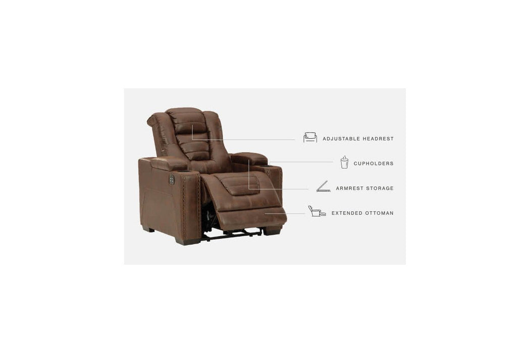 Owner's Box Thyme Power Recliner - 2450513 - Gate Furniture