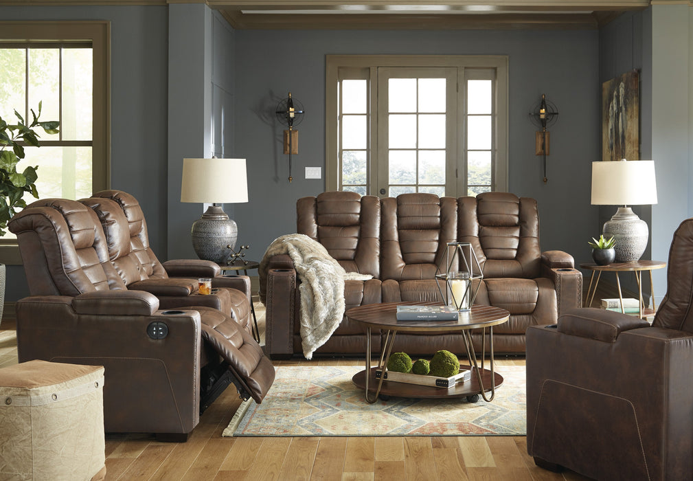 Owner's Box Thyme Power Reclining Living Room Set with Adjustable Headrest - Gate Furniture