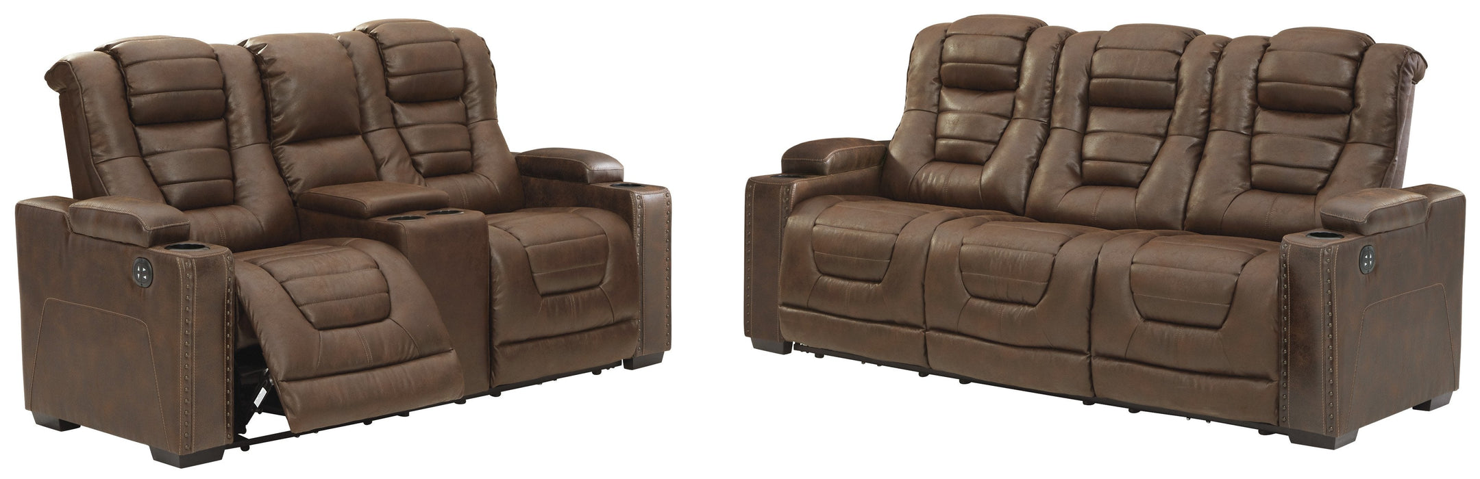 Owner's Box Thyme Power Reclining Living Room Set with Adjustable Headrest - Gate Furniture