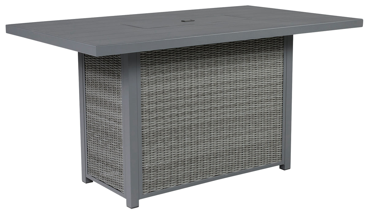 Palazzo Outdoor Bar Table with Fire Pit - P520-665 - In Stock Furniture