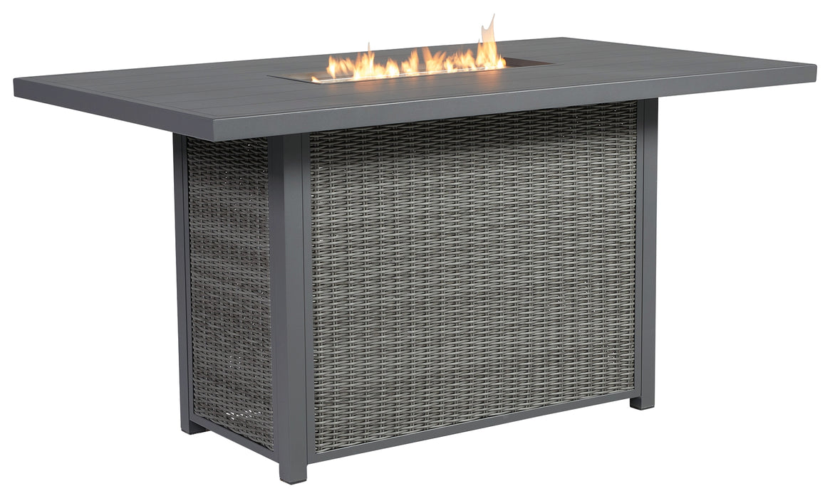 Palazzo Outdoor Bar Table with Fire Pit - P520-665 - In Stock Furniture